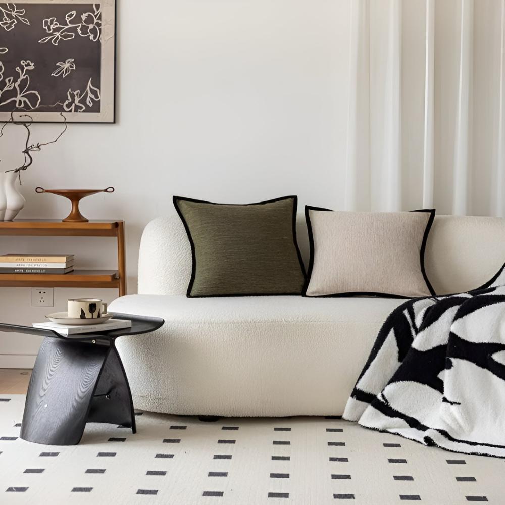 Textured Cotton Blend Cushion Cover – image 4