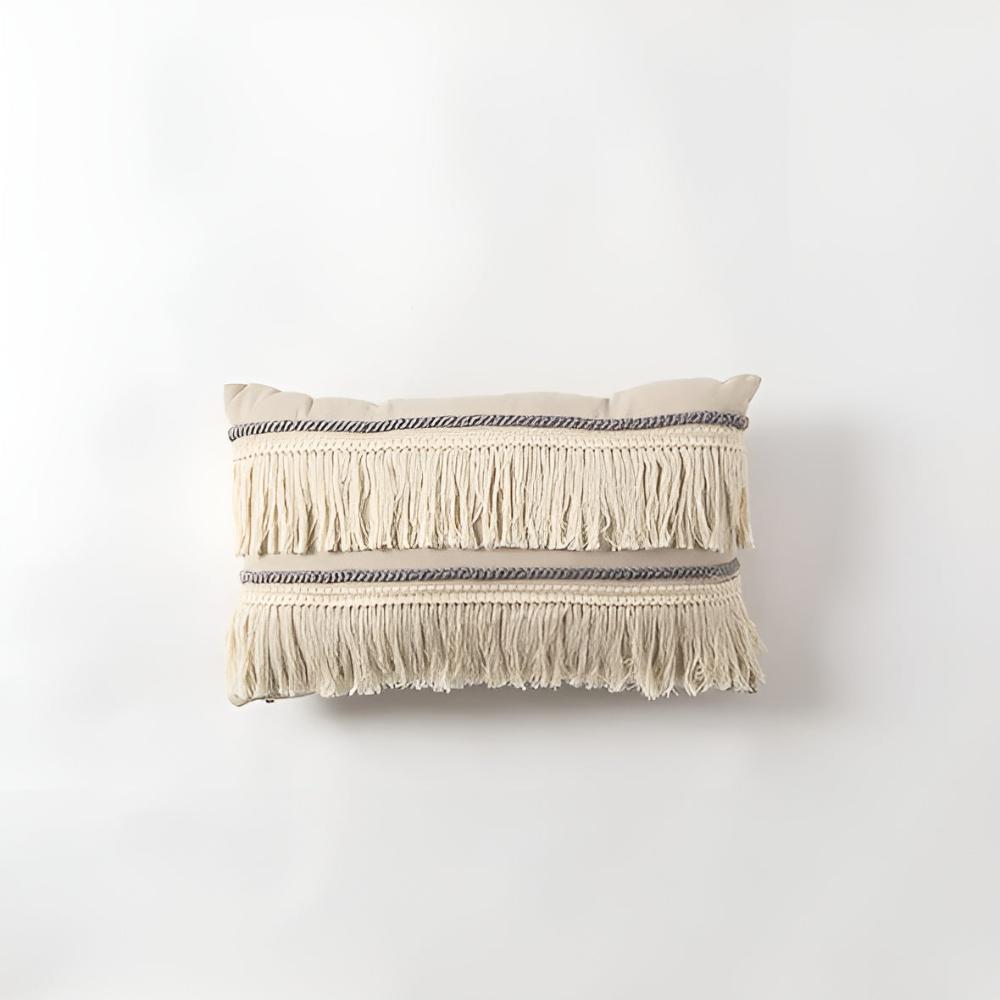 Fringed Linen Cushion Cover – image 9