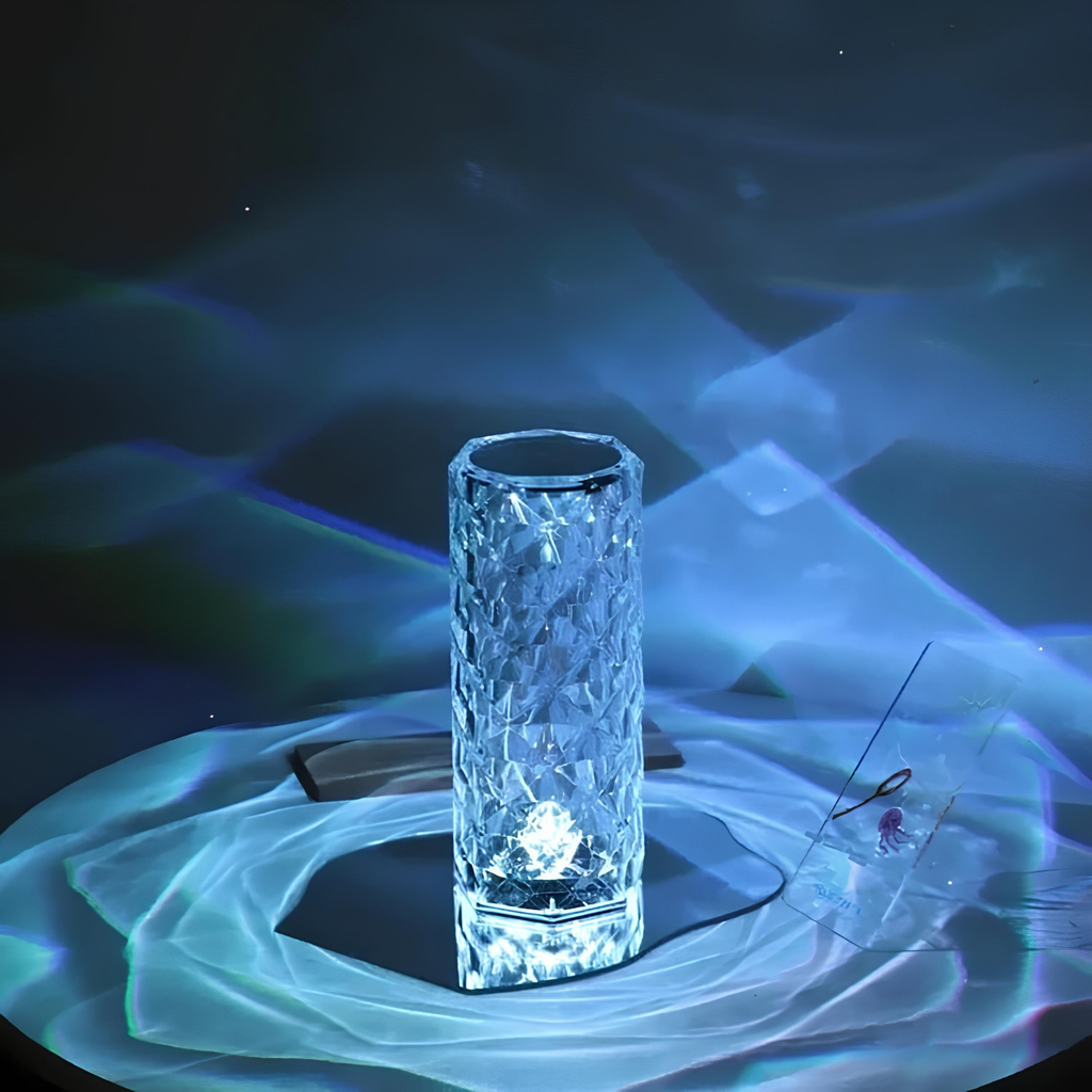 Crystal-Pattern USB-C Table Lamp with Remote, 16 Colours - view 10