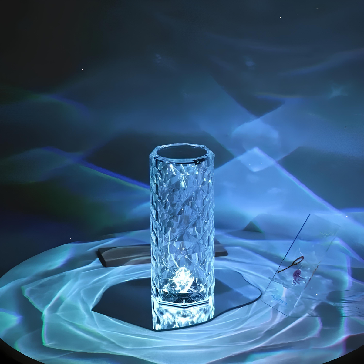 Crystal-Pattern USB-C Table Lamp with Remote, 16 Colours - view 10