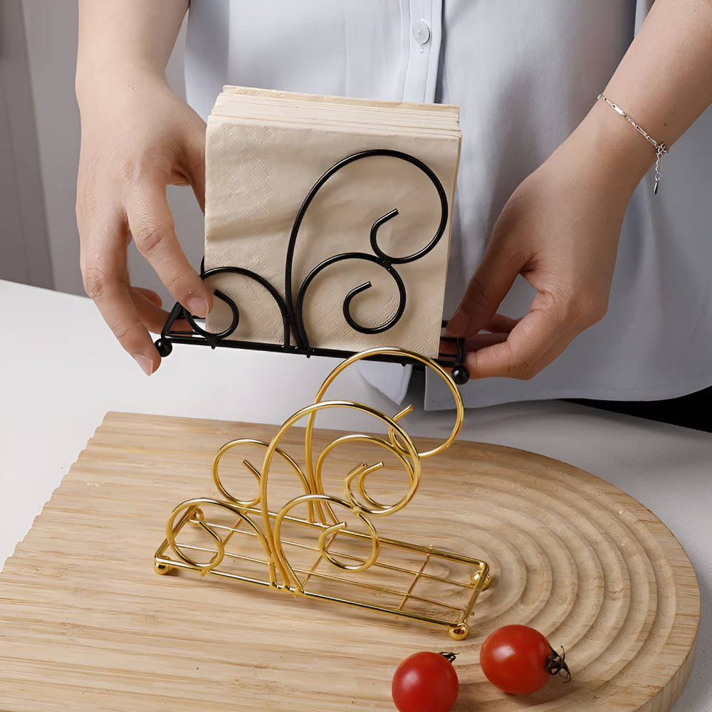 Scrollwork Iron Napkin Holder – image 5