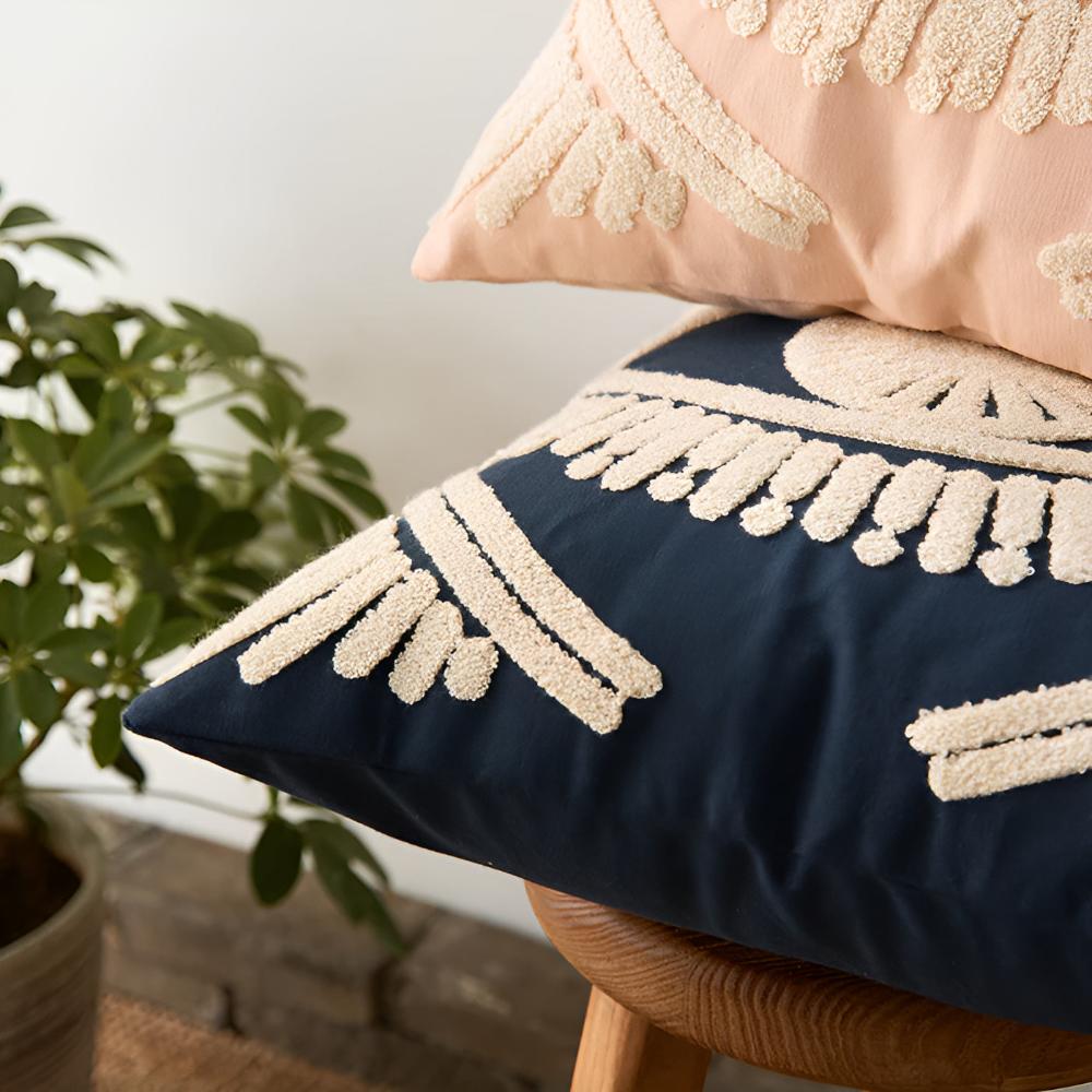 Embroidered Eye Motif Cushion Cover – image 5