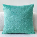 Scallop Pattern Velvet Cushion Cover – image 1