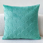 Scallop Pattern Velvet Cushion Cover – image 1