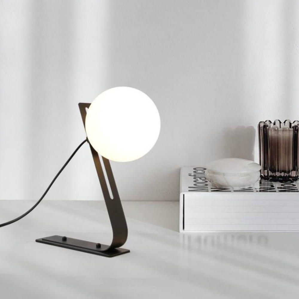 Adjustable Glass Globe Table Lamp, UK Plug - view 7
