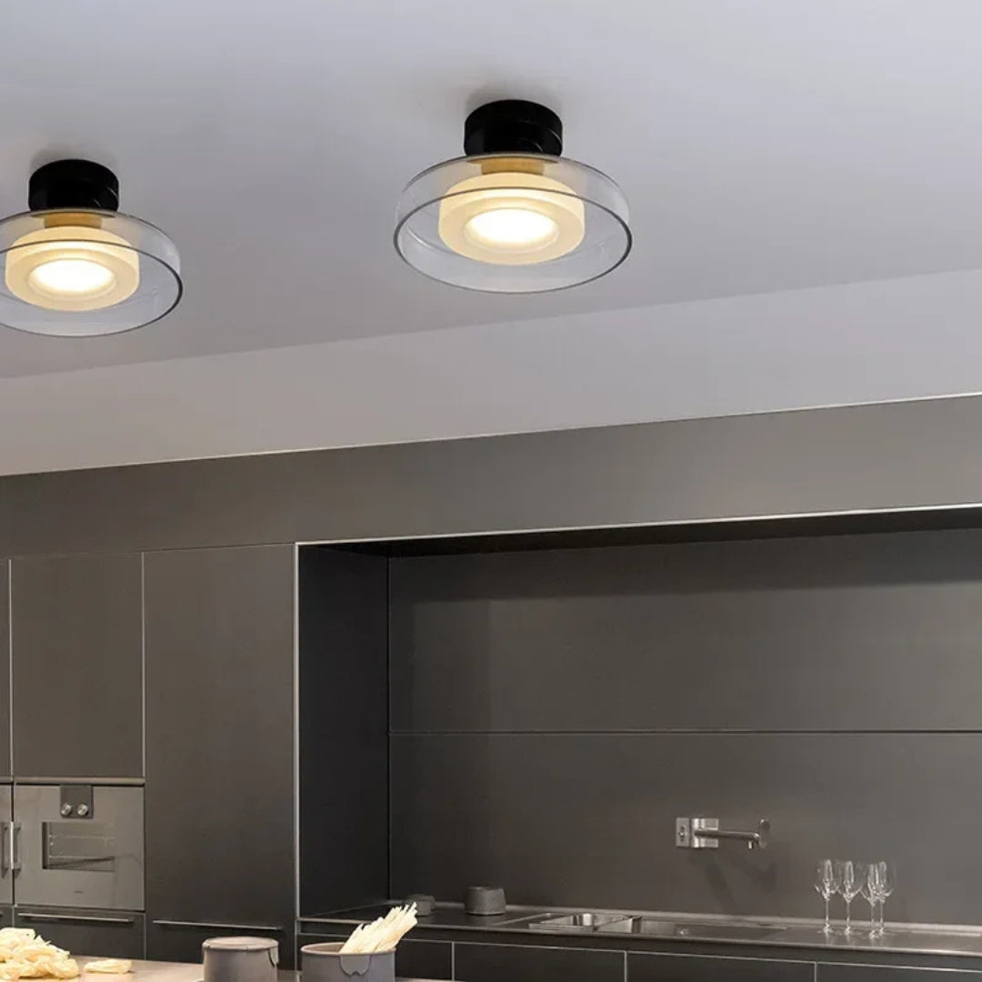 Layered Glass LED Light for Wall or Ceiling - view 5