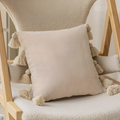 Velvet Tassel Cushion Cover – image 1