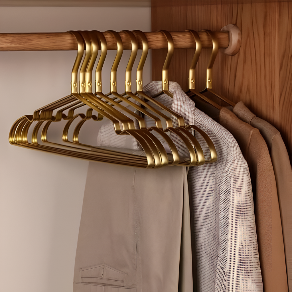 Aluminium Alloy Clothes Hangers – Pack of 10 – image 5