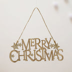 Wooden Merry Christmas Hanging Sign, 20 × 6 cm - product view 3