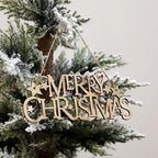 Wooden Merry Christmas Hanging Sign, 20 × 6 cm - product view 2