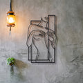 Abstract Face Metal Wall Decoration, 50 × 70 cm