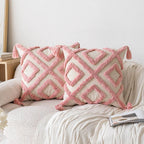 Tufted Geometric and Heart Cushion Cover – image 7