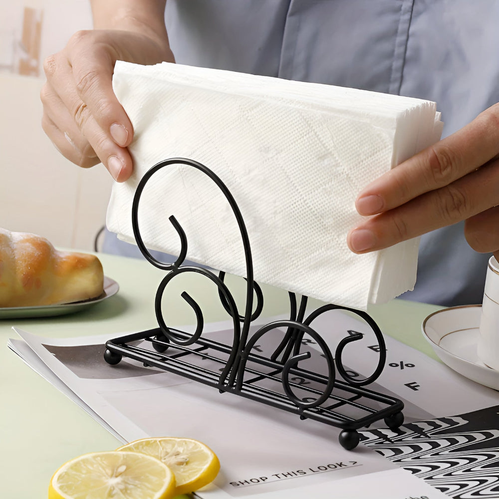 Scrollwork Iron Napkin Holder – image 6