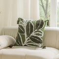 Tufted Leaf Cushion Cover with Corner Tassels – image 7