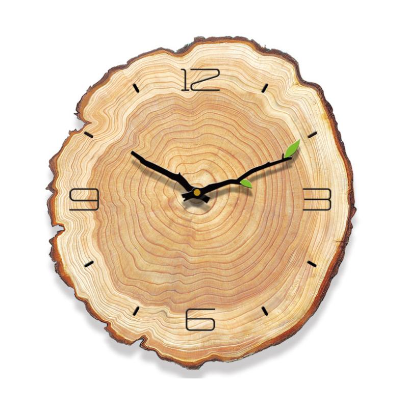 Wood Grain Annual Rings Wall Clock, 30 cm