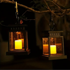 Solar Garden Lantern with Candle or Fairy Light Design - view 8
