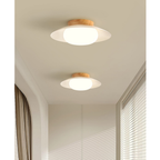 Cream Acrylic LED Flush Ceiling Light, 35 cm - view 15