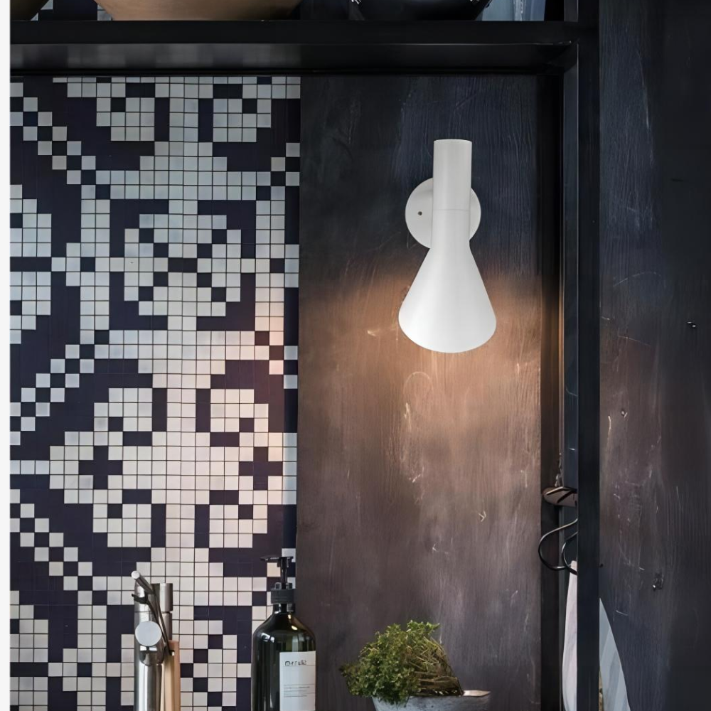 Tapered Metal Wall Sconce, Directional Nordic Task Light - view 9