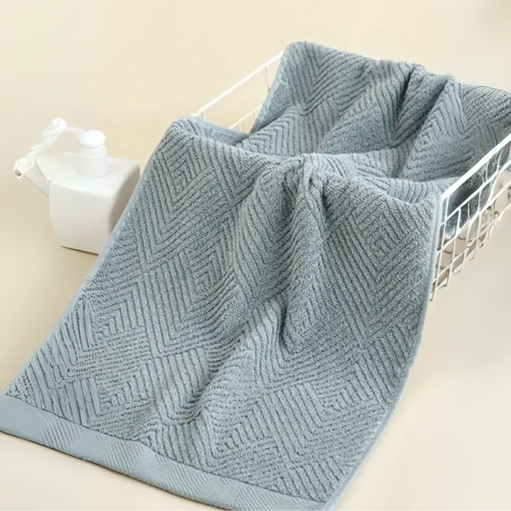 Cotton Bathroom Towel Set – 6 Pieces – image 9