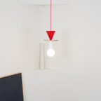 Geometric Wood Pendant Light, Sculptural Nordic Design - view 35