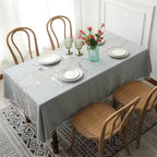 Floral Embroidered Polyester Tassel Tablecloth – image 7