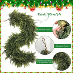 Artificial Christmas Greenery Garland, 180 cm / 1.83 m, 2 Pack - product view 10