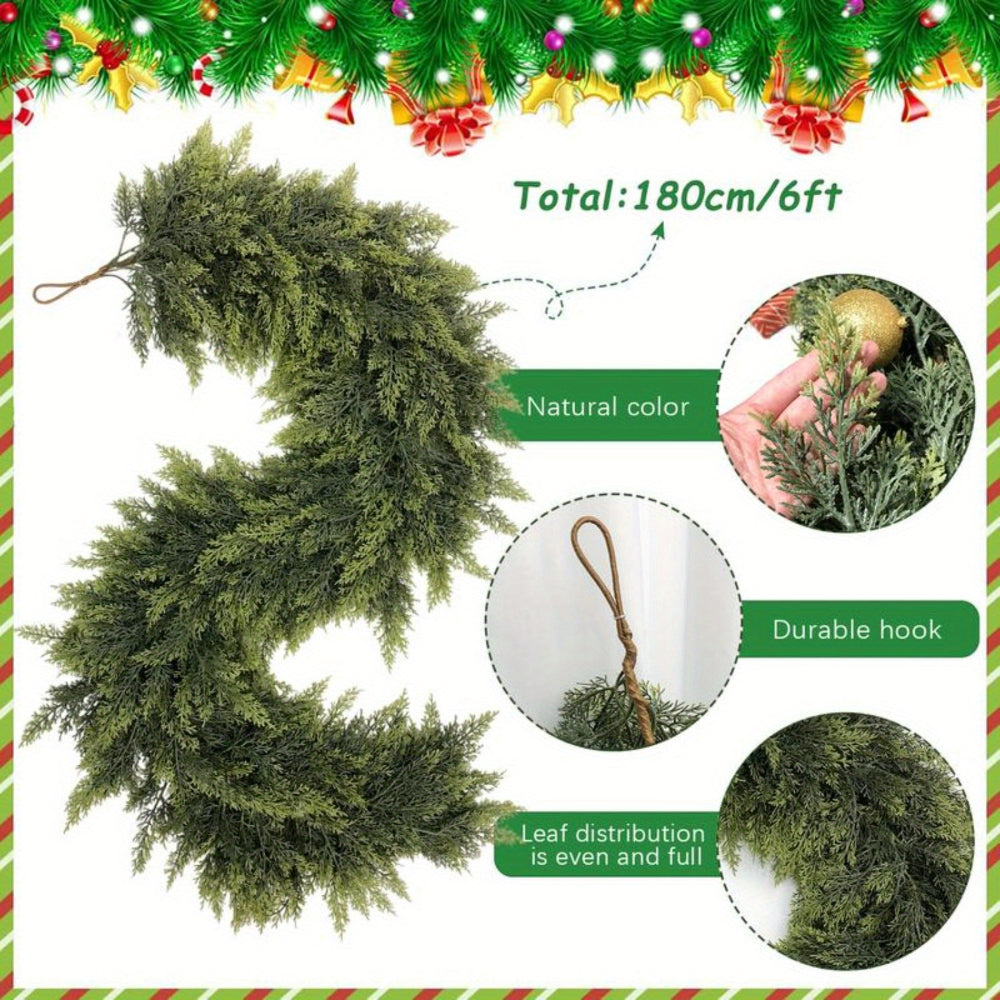 Artificial Christmas Greenery Garland, 180 cm / 1.83 m, 2 Pack - product view 10