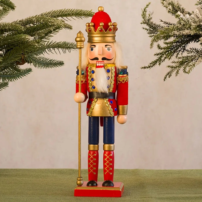 Wooden Christmas Nutcracker Soldier Figurine, 5 Colour Options - product view 7