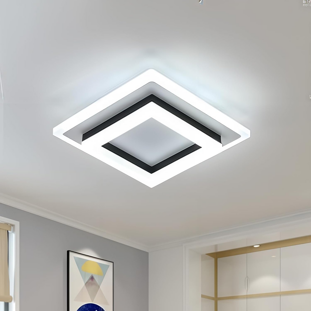 Bezel LED Flush Ceiling Light, Low-Profile Design - view 8