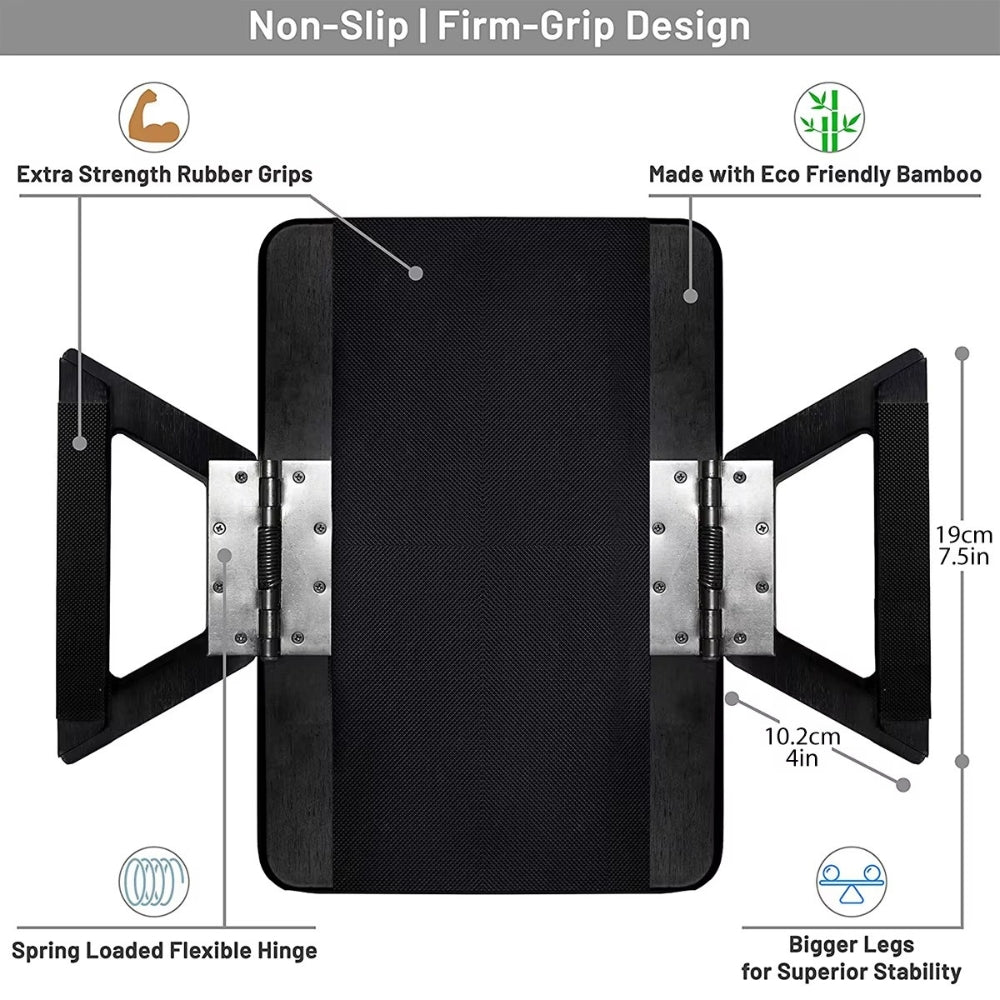 Bamboo Sofa Arm Tray, Adjustable Clip-On Table - product view 9