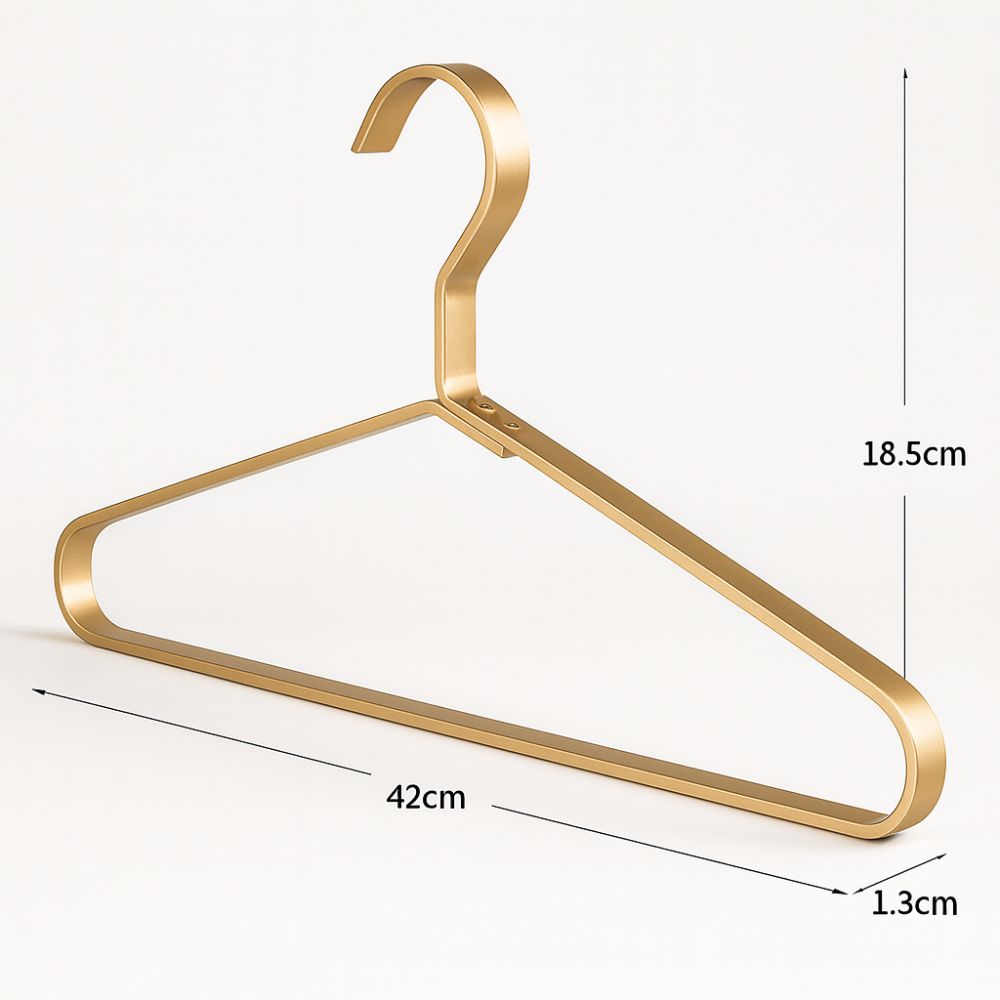 Slim Aluminium Clothes Hangers – Set of 4 – image 2
