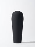 Textured Black Porcelain Bud Vase