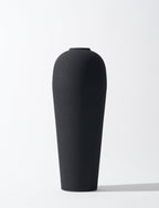 Textured Black Porcelain Bud Vase