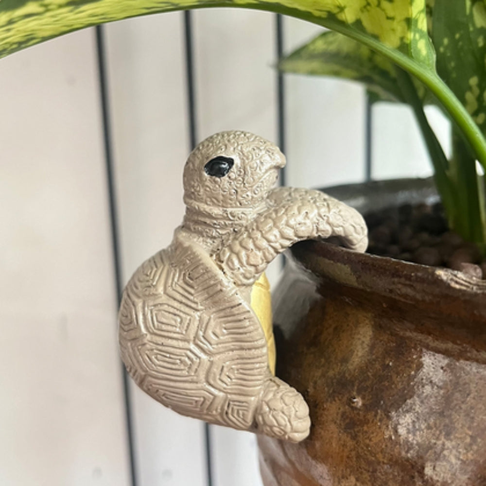 Hanging Resin Turtle Plant Pot Ornament – image 3