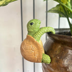 Hanging Resin Turtle Plant Pot Ornament – image 2
