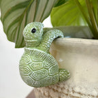 Hanging Resin Turtle Plant Pot Ornament – image 1