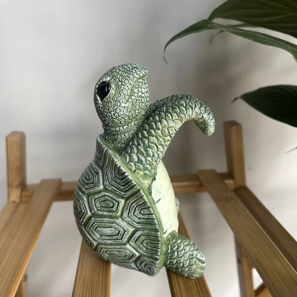 Hanging Resin Turtle Plant Pot Ornament – image 6