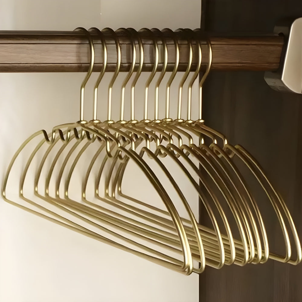 Curved Aluminium Clothes Hangers Set of 10 – image 4