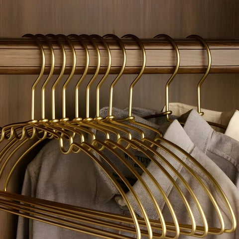Curved Aluminium Clothes Hangers Set of 10 – image 9