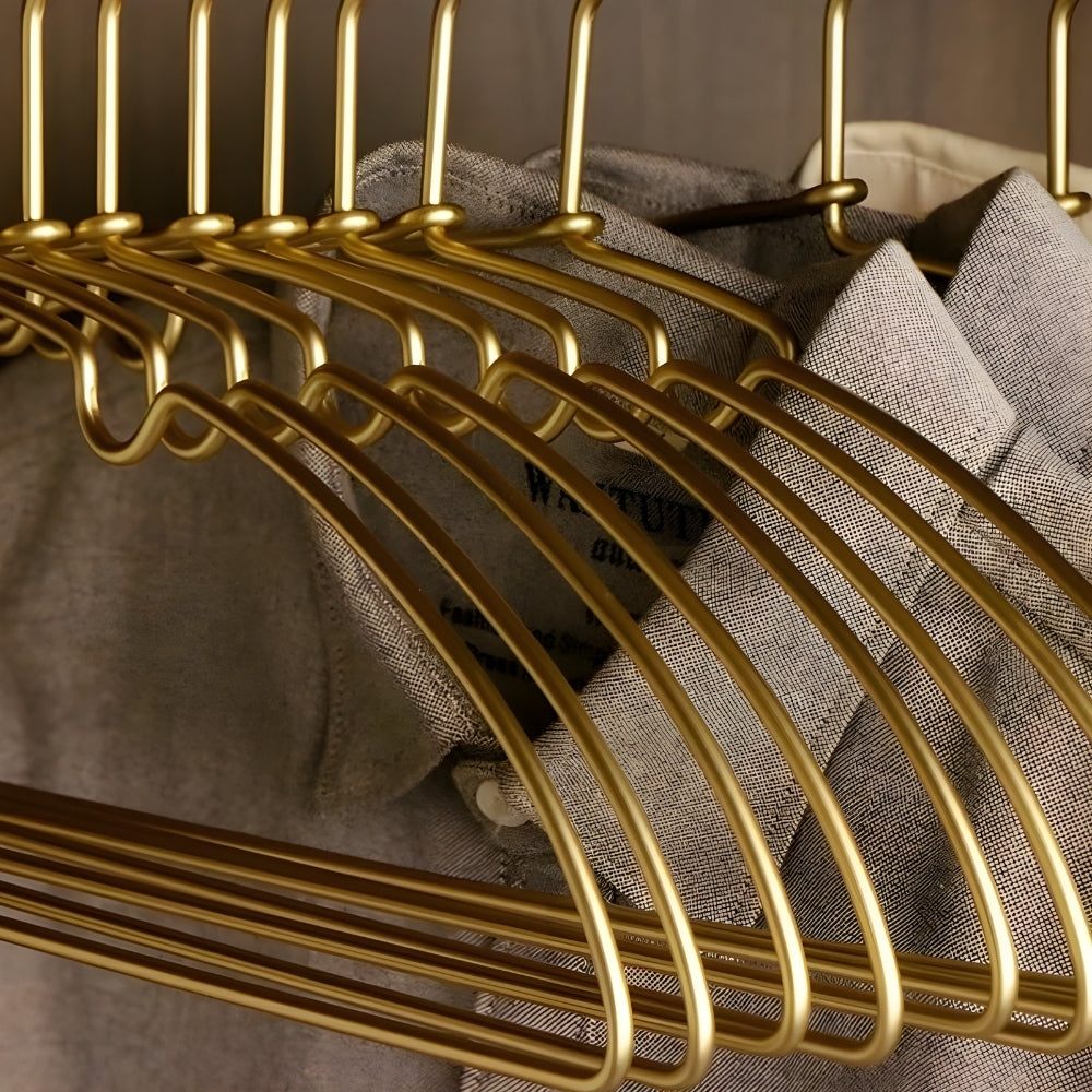 Curved Aluminium Clothes Hangers Set of 10 – image 5