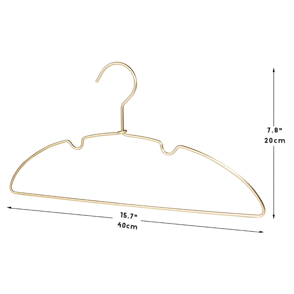 Curved Aluminium Clothes Hangers Set of 10 – image 8