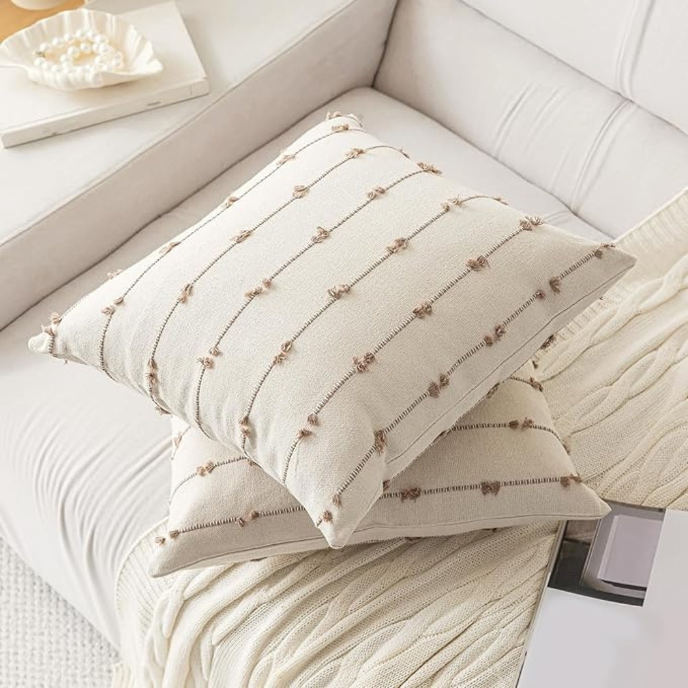 Vertical Stitched Stripe Cushion Cover – image 8