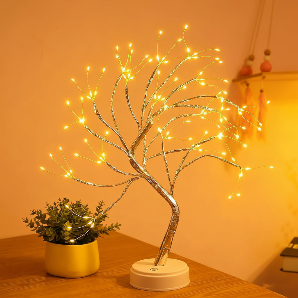 Table Lamp Decorative Bonsai Tree LED Light Cosy Home Decor