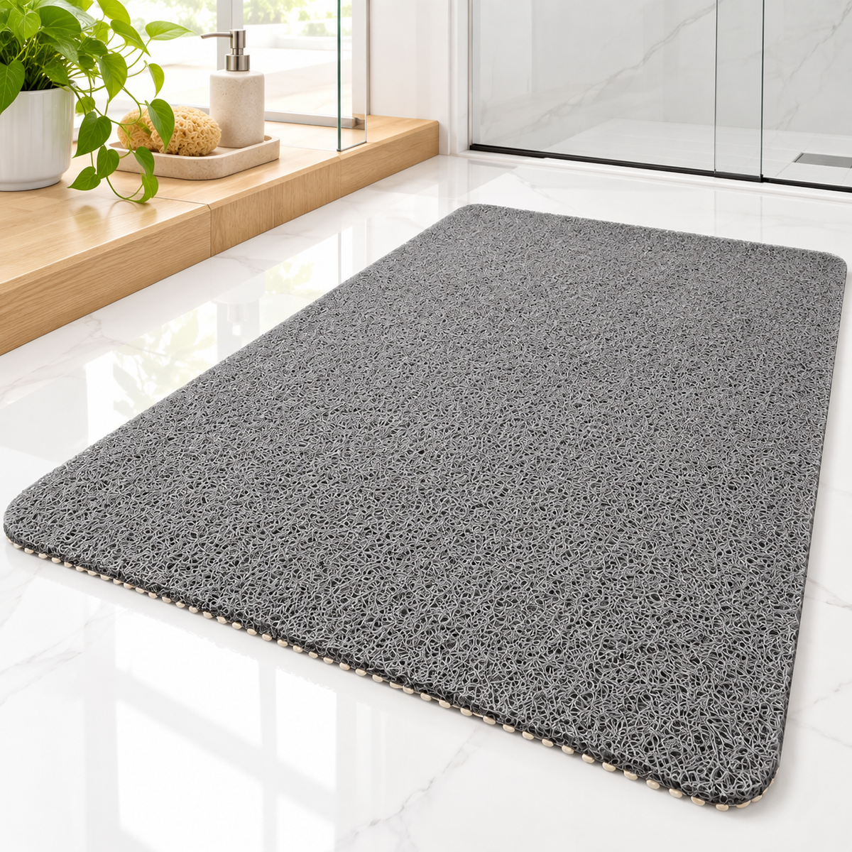 Bathroom Mat Antibacterial Bath Non Slip Design