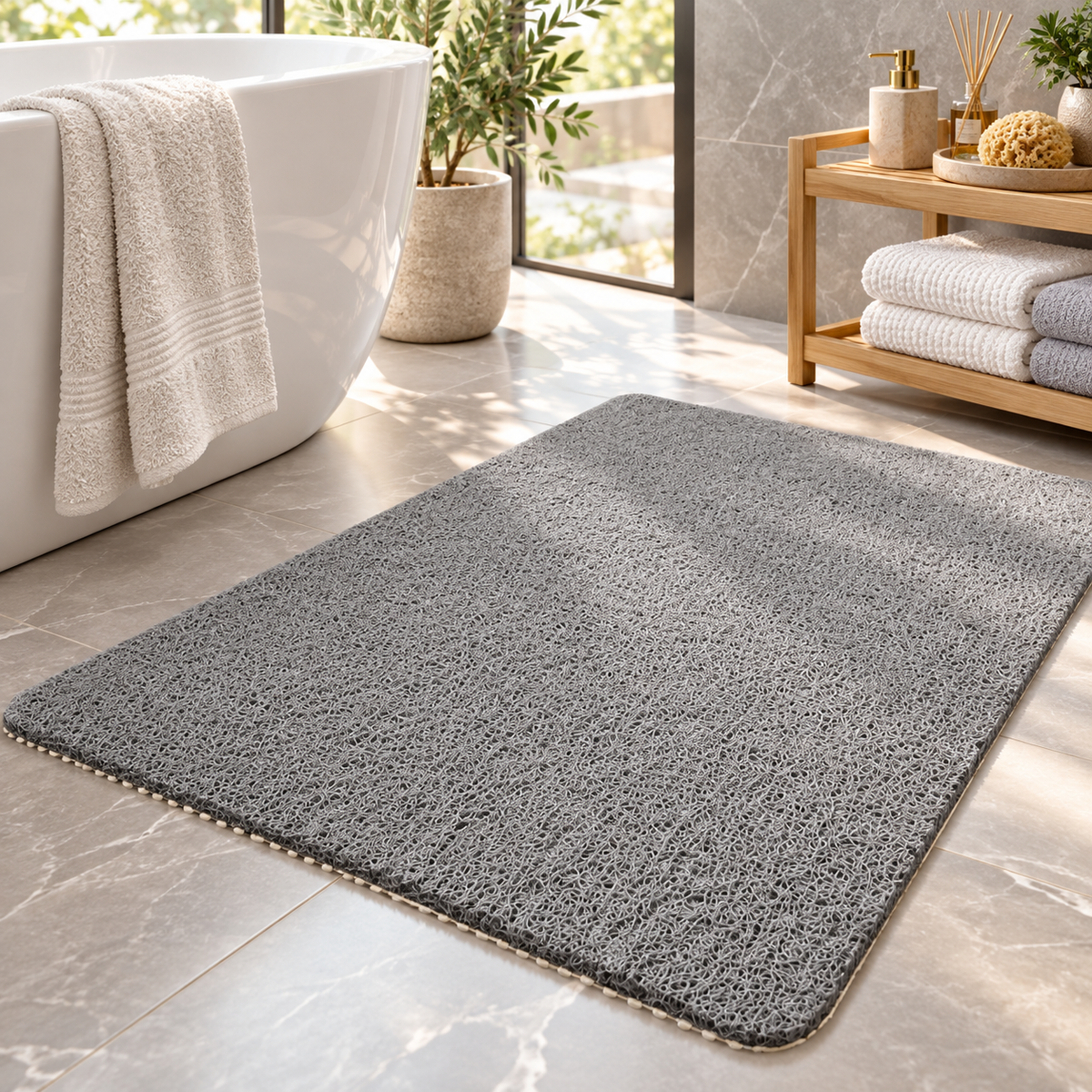 Bathroom Mat Antibacterial Bath Non Slip Design