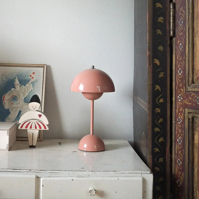 Mushroom Pod Table Lamp, Rechargeable Touch-Dimmable LED Light - product view 6