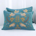 Bird Jacquard Cotton Gauze Pillowcases, Set of 2 - product view 1