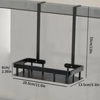 Hanging Shower Caddy Rack, Black No-Drill Bathroom Storage - product view 7