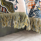 Reversible Floral Throw Blanket with Tassels — product view 8