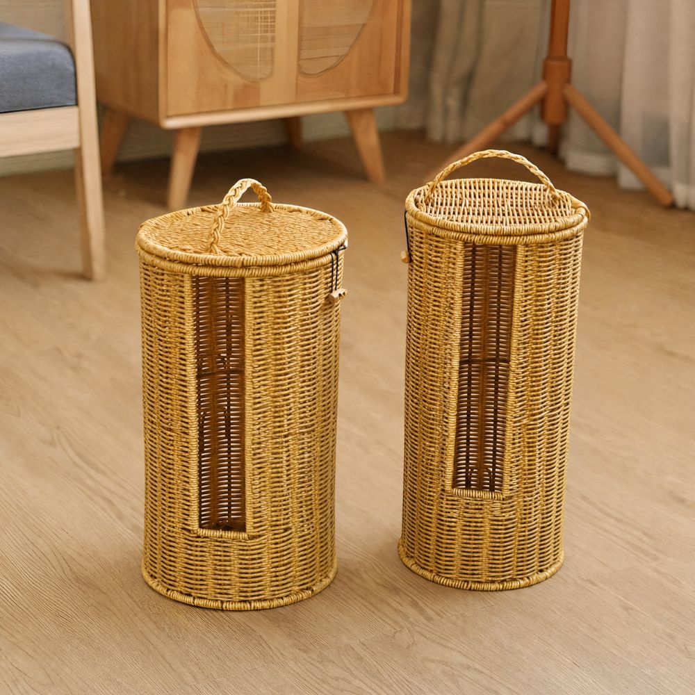 Woven Rope Toilet Roll Storage Holder – image 2